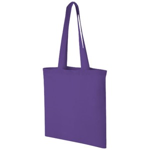 Sac de courses en coton moyen, 30-50 cm, poignées longues, couleur lavande, usage quotidien - Product Image 1