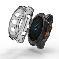 Casing Pelindung untuk Garmin Fenix 8 51mm 47mm, Bingkai Pelindung Jam Tangan Pintar, Casing TPU Transparan Lembut untuk Garmin Fenix 8