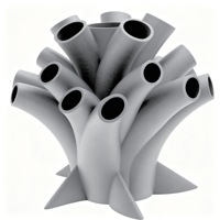 Pièces de tuyaux d'échappement automobiles fabriquées sur mesure en acier inoxydable, aluminium et Inconel par impression 3D de précision SLM DMLS