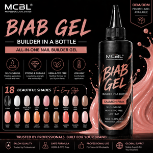 Gel Constructeur BIAB en Gros en Bouteille, 18 Teintes, Auto-Nivelant, Faible Chaleur, Gel d'Extension d'Ongles 100ml, <span class=keywords><strong>Fourniture</strong></span> en Vrac pour Salons OEM - Product Image 2