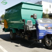 Nouvel Épandeur d'Aliments Métallique à 3 Roues pour Petits Bétail, Équipement d'Alimentation pour Porcs et Vaches, Utilisation en Ferme, Réglable