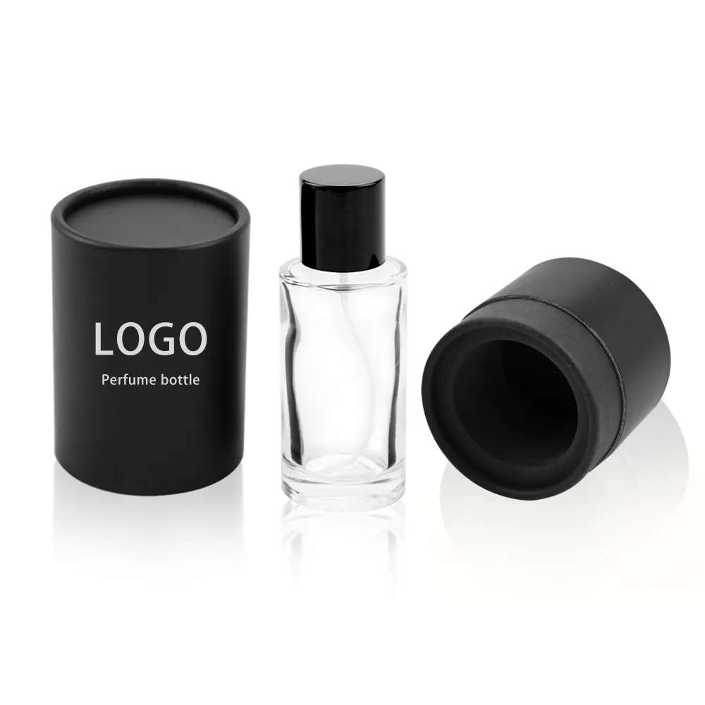 Wholesale High Grade Parfum Fragrance Bottle 30ml 50 ml 100ml Empty Round Glass Perfume Bottle Luxury with Box Packaging