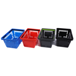 Panier à provisions en plastique de poche d'achats de magasins de détail avec le logo libre imprimé - Product Image 1