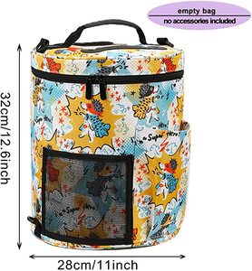 Large Capacity/Portable/Lightweight Yarn <strong>Storage</strong> <strong>Knitting</strong> Tote Organizer Bag with Shoulder Strap - Product Image 2