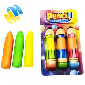 Venta al por mayor <span class=keywords><strong>3</strong></span>-en-1 Kids Candy Toy Halal Cartoon Crayon-Shaped <span class=keywords><strong>Bubble</strong></span> <span class=keywords><strong>Gum</strong></span> con sabores de frutas mixtas OEM Packaging - Product Image 5
