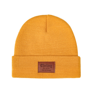 <span class=keywords><strong>Bonnet</strong></span> d'hiver épais et chaud pour <span class=keywords><strong>homme</strong></span>, couleur unie, de luxe, de marque OEM, avec patch Leatch - Product Image 5