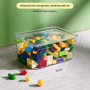 Caja de Almacenamiento de Juguetes de Plástico Transparente, Moderna y Sencilla, para Legos y Peluches de Niños - Product Image 6