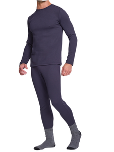 Mens Winter Thermal Base Layer Set Breathable Fleece Lined Long Sleeve Crew Neck <b>Stretch</b> <b>Machine</b> Washable Underwear - Product Image 1