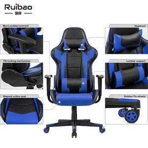 Silla de Juego Ergonómica Giratoria Cómoda al por Mayor, Moderna con Elevación de Gas de 3 Etapas, Logotipo Personalizado, Cuero Sintético, 24 Meses de Garantía - Product Image 2