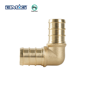 Raccords de tuyauterie d'<span class=keywords><strong>eau</strong></span> <span class=keywords><strong>potable</strong></span> sans plomb BMAG OEM, coudes en laiton sans plomb PEX X PEX, coudes à 90 degrés, raccords PEX - Product Image 2