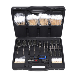 22 Piece Injector Housing And Shaft Cleaning Kit With <b>Wire</b> <b>Brushes</b> And Swabs In Hard Case For Auto Repair - Product Image 1