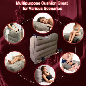 Coussin Gonflable Multifonctionnel en PVC Floqué pour Flirt Transfrontalier, Aide Sexuelle pour Couples, Jouet Érotique SM, Ensemble d'Usine - Product Image 5