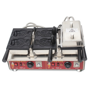 เครื่องทำเค้กรูปปลาสองด้าน 220V ผลิตจากโรงงานโดยตรง ให้ผลผลิตสูง เคลือบสารกันติด ควบคุมอุณหภูมิได้ง่าย ใช้งานสะดวก เหมาะสำหรับร้านขนมหวาน - Product Image 2