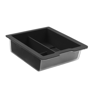Para Tesla <span class=keywords><strong>Model</strong></span> 3 <span class=keywords><strong>Y</strong></span> Car Silicone <span class=keywords><strong>Center</strong></span> <span class=keywords><strong>Console</strong></span> Caja de almacenamiento Organizador con estuche ABS - Product Image 1
