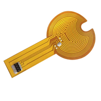 Plaque de film PI chauffante en polyimide personnalisée 5V 12V 24V 10-100mm adhésif de tapis de panneau chauffant électrique pour le dégivrage de réservoir d'huile