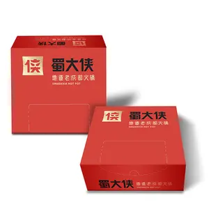 China fornecedor padrão facial fabricação de tecidos personalizados toalhas de papel para caixas de propaganda