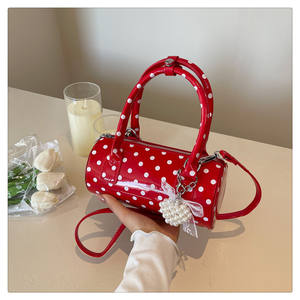 Bolso de lunares súper popular para mujer, nuevo estilo 2026, exquisito mini bolso cruzado versátil, moderno bolso tote redondo. - Product Image 4