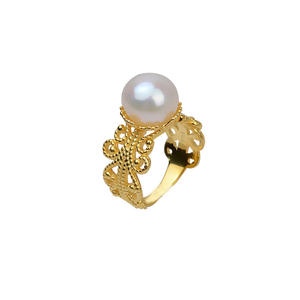 S925 Silver Lace Ring for Women Open Design <b>Letter</b>-shaped Inlay DIY Pearl Accessories Empty <b>Tray</b> Semi-Finished Trendy for 239 - Product Image 5