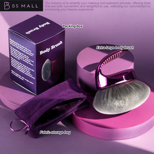 Brocha Kabuki corporal de alta calidad, brocha aplicadora de mezcla autobronceadora, cerdas veganas, brocha Kabuki bronceadora de maquillaje de piernas de cuerpo grande - Product Image 6