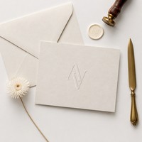 Invitation de mariage personnalisée en feuille d'or 300 g/m² 5x7 pouces avec pochette de protection