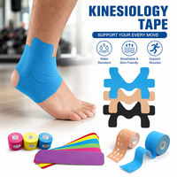 Bande de kinésiologie Xingda pour entorse de la cheville, en mélange de coton hypoallergénique, respirante, imperméable et élastique, pour le sport