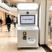 Photomaton Yixile avec guide vocal, idéal pour les fêtes, à vendre, machine de photographie automatique avec écran tactile