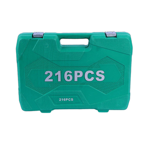 Ensemble d'outils de réparation de voiture et de <span class=keywords><strong>moto</strong></span> en acier au chrome vanadium 216 pièces vert 6 mois de garantie matériel clé <span class=keywords><strong>à</strong></span> douille - Product Image 4