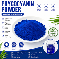 Pigment bleu naturel, extrait de spiruline, phycocyanine E18 en poudre pour la coloration des boissons et des glaces, complément alimentaire super-aliment