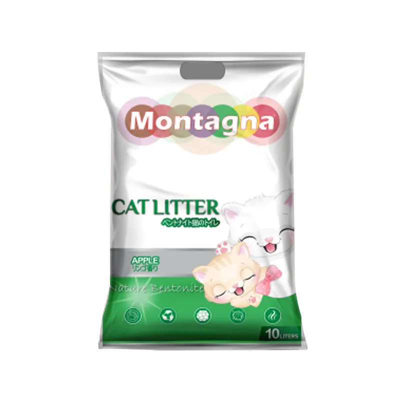 Meek Clumping Bentonite Clay Cat Litter Sand Strong Water Absorption Cat Litter Bentonite With Activated Carbon