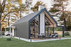 Maisons préfabriquées en ossature acier légère, maisons en bois, villas de luxe personnalisées, maisons unifamiliales - Product Image 1