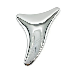 Outil Gua Sha triangulaire en alliage de zinc, grattoir pour sculpter le visage, drainage lymphatique, lifting du visage, massage des méridiens, planche de Guasha - Product Image 4