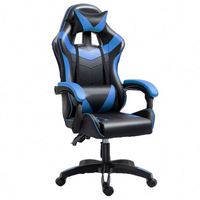 Chaise de jeu ergonomique avec repose-pieds, appui-tête confortable et soutien lombaire