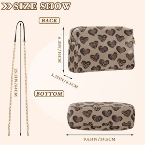 Gold Chain PU Leather Women Cross Body Bags Ladies Customize Logo Heat <b>Small</b> Shoulder Bag for Women - Product Image 3