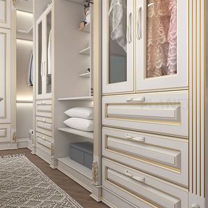 כוכב פושאן בית מודרני פתוח יוקרה diy ארון שינה מוצק ארון עץ ריהוט עיצוב תמונות - Product Image 6