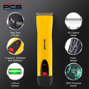 Tondeuse de toilettage professionnelle pour chiens A5 deux vitesses ensemble de tondeuses de toilettage pour animaux avec lames détachables 7F 10 #30 # - Product Image 4