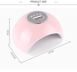 72W UV LED Lamp with Timer Professional Digital Nail Art Machine New Trending Sun UV Gel <b>Dryer</b> - Product Image 2