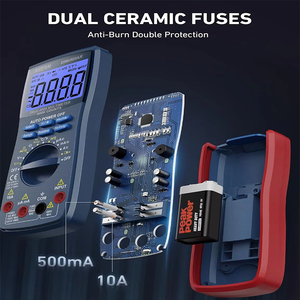 Multimètre numérique professionnel robuste à 6000 comptes, précision 0,01 %, auto-étalonnage, testeur de tension CC 1000 V, ohmmètre - Product Image 6