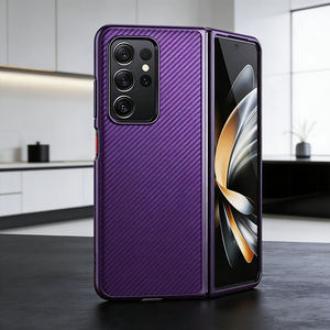 Funda Magnética de <span class=keywords><strong>Fibra</strong></span> de Carbono Personalizada de Fábrica con Protección 360 para Z Fold7/6/5/4/3, Funda Protectora Completa Resistente a Impactos para Negocios - Product Image 5