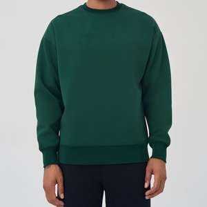 Sudadera Unisex Transpirable de Punto con Mezcla de Algodón, Estampada, para Primavera, Otoño e Invierno, Cuello Redondo, Manga Larga, Hombros Caídos - Product Image 2