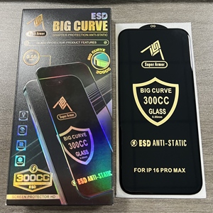 กระจกนิรภัย Super 300C 9H ป้องกันรอยขีดข่วน ขอบโค้งขนาดใหญ่ ป้องกันไฟฟ้าสถิตย์ ความคมชัดสูง สำหรับ Samsung A15/A54/A55 และ iPhone 15 16 17 - Product Image 1