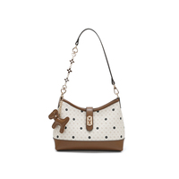 Sacs à main élégants en crème à pois, sacs hobo de créateur avec sangle en cuir réglable, sacs à bandoulière pour femmes, sacs à main pour femmes, sacs à bandoulière quotidiens