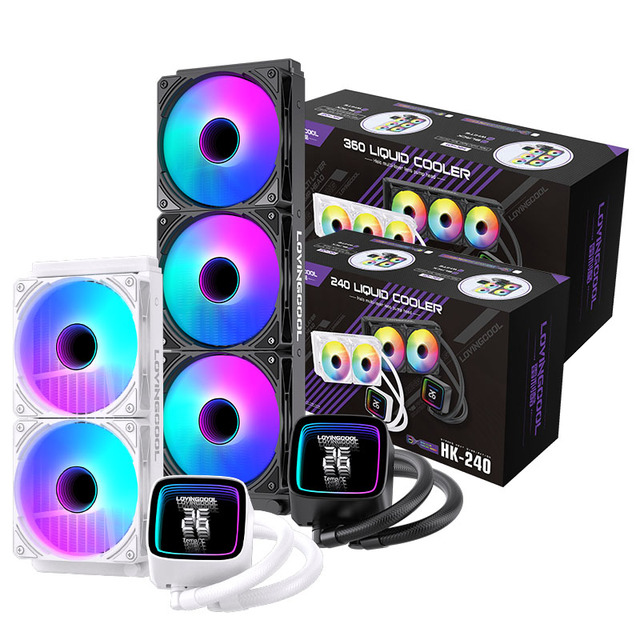 LOVINGCOOL High Quality Temperature Display CPU Water Cooling Fan Cooler Good Gaming Compatible INTEL 2011 AM5/3/4 Liquid Cooler