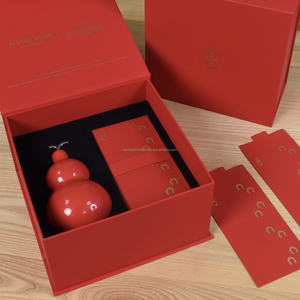 Boîte cadeau rigide magnétique réutilisable de luxe pour l'emballage du bois d'agar, impression personnalisée du logo, impression texturée, impression vanille, fabrication en usine - Product Image 1