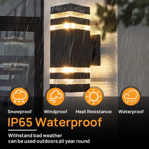 Lampes murales d'extérieur minimalistes modernes Lampe murale de chambre à coucher Balcon Terrasse Décoration Lampe d'éclairage - Product Image 4