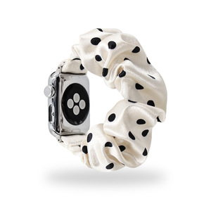 <span class=keywords><strong>Tissu</strong></span> Cheveux Chouchous À Pois Bande Élastique pour Femmes Filles Dot Imprimé Élégant Cheveux Cravate <span class=keywords><strong>Montre</strong></span> Bande pour apple Watch 11 46mm - Product Image 6