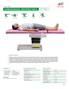 Table obstétrique gynécologique la plus vendue avec table électrique complète avec batterie de secours en option OT en vente à l'exportation - Product Image 2