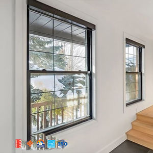 Usine AS2047 Sydney Australian Hurricane Impact Aluminium Fenêtres à guillotine simple Verre trempé Double vitrage Fenêtres à guillotine double - Product Image 1