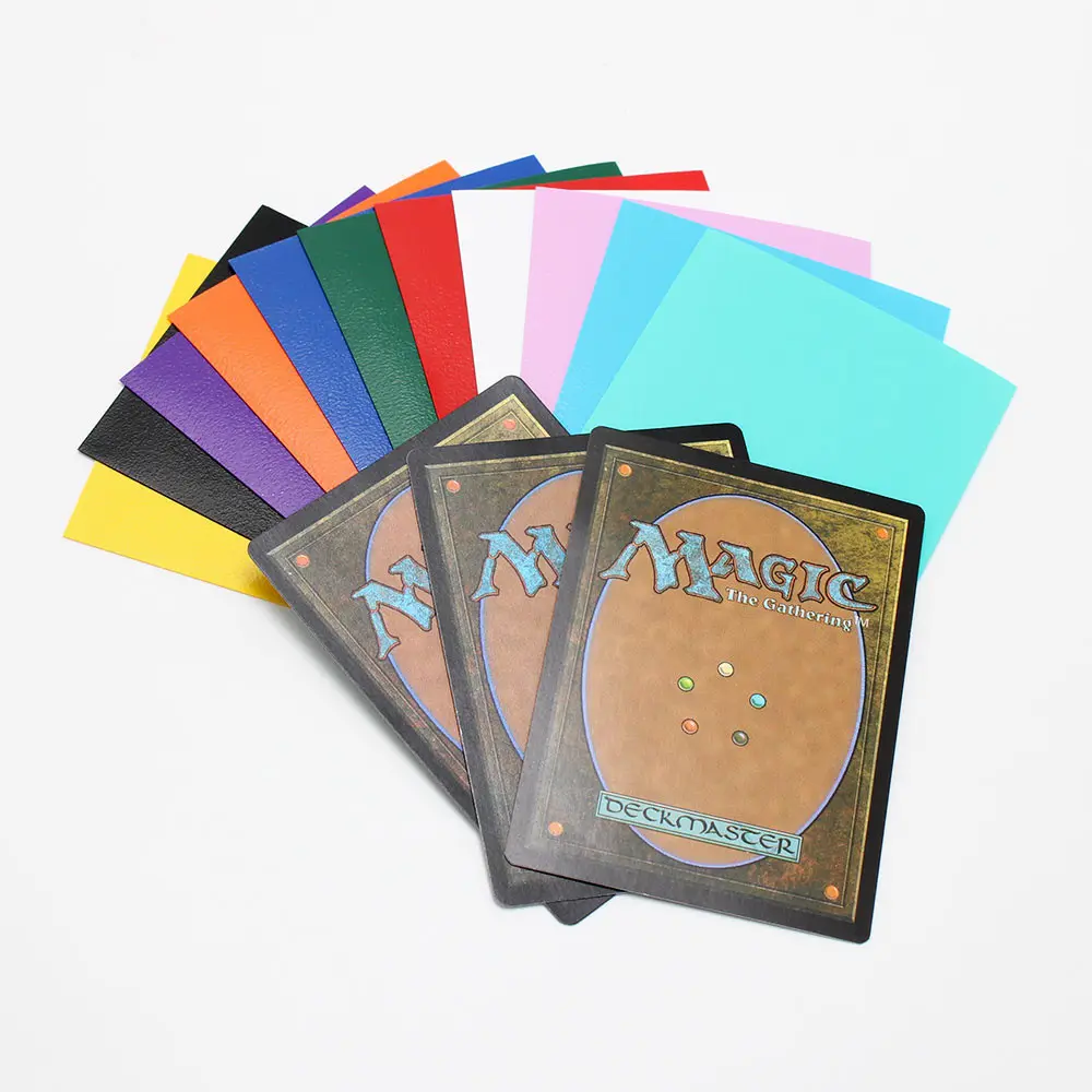 Fabrika fiyat özel renk standart boyutu korumak ticaret kartları Kpop fotocard yu-gi-oh mat kart kol