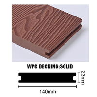 Nouveau 2026 – Plancher de terrasse WPC creux et massif 140mm*25mm, installation facile, étanche, style européen moderne pour jardin et cour arrière