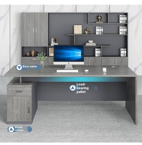 Escritorio de recepción ejecutivo moderno de primera calidad, juego de muebles de oficina, mesa de ordenador pequeña para el hogar en diseño de panel de madera para uso en el hogar y la Oficina - Product Image 4